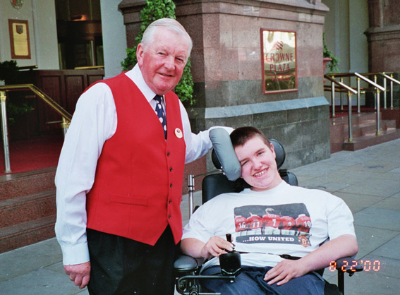 Chris with Kevin the Concierge