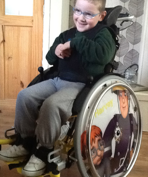 Harvey’s Wheelchair Featuring Fireman Sam And Naughty Norman Price
