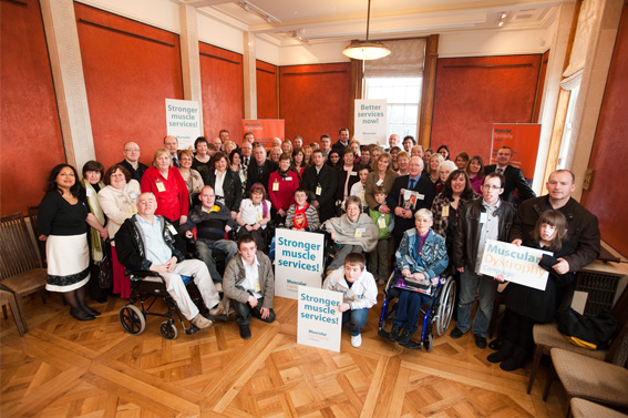 Lobby at Stormont with Margaret Ritchie, Social Development Minister, Muscular Dystrophy and CHRIS