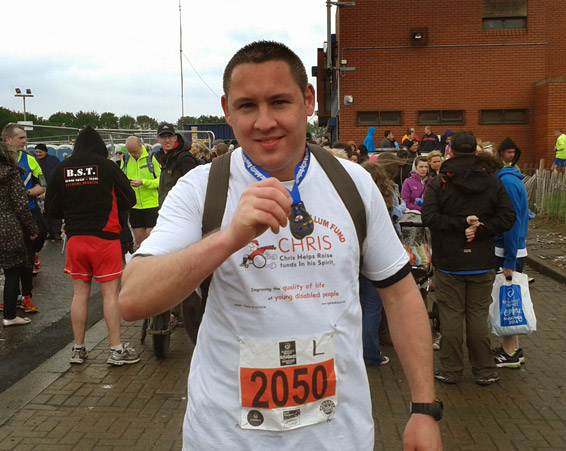New Dad Ross Completes His 26.2 Miles