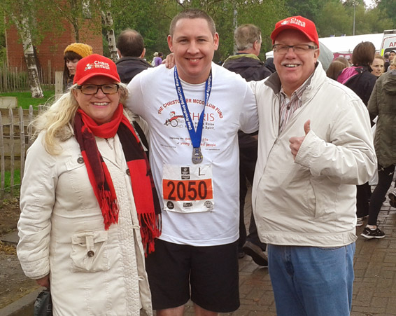 New Dad Ross Completes His 26.2 Miles