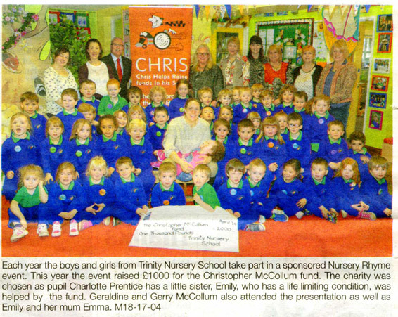 Support from Trinity Nursery School