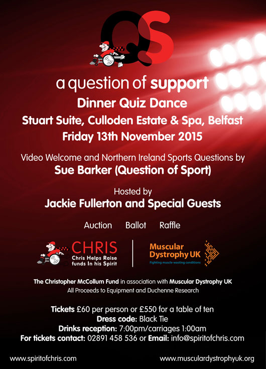 A Question of Support – Charity Gala Dinner